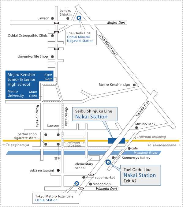Shinjuku Campus map